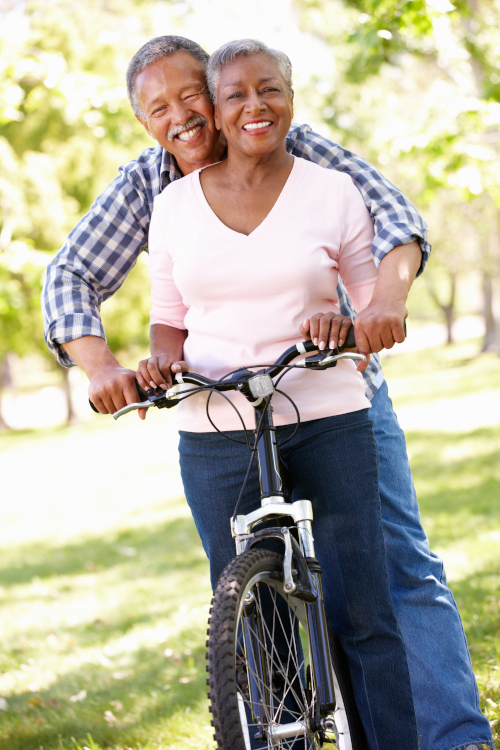 Couple on bike