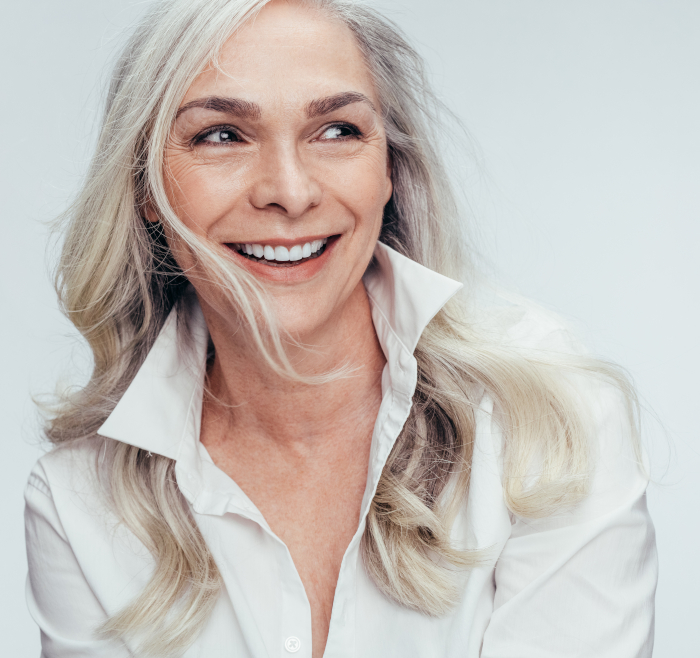 Woman smiling
