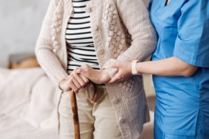 nurse with an elderly woman