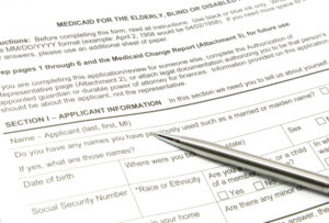Medicaid application form